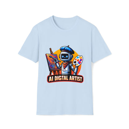 AI Digital Artist  - Geeky Threads Unisex Softstyle T-Shirt