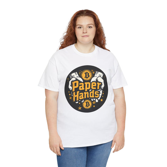 Crypto Paper Hands Unisex Heavy Cotton Tee