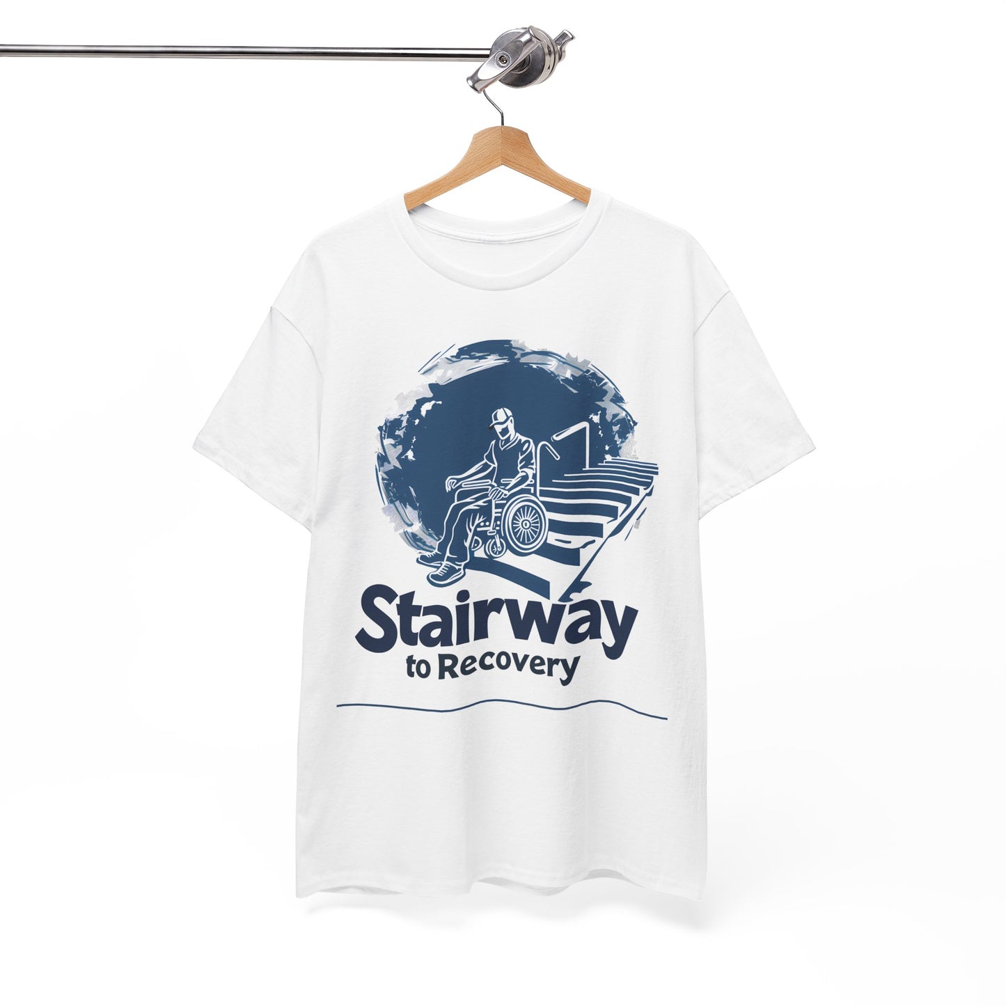 IOGDJ Stairway To Recovery Unisex Heavy Cotton Tee