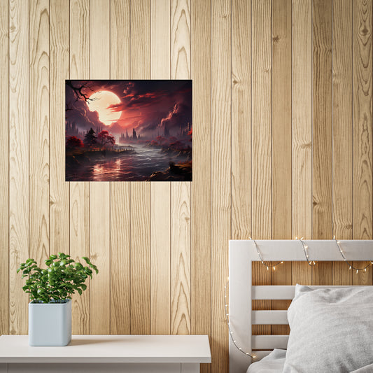 Vermilion Reflection Poster