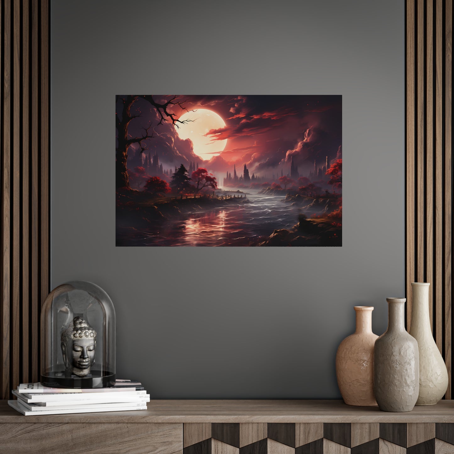 Vermilion Reflection Poster