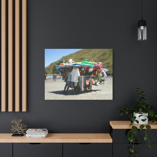 Barequeçaba Beach Merchant Canvas 30"x20" - 60"x40"