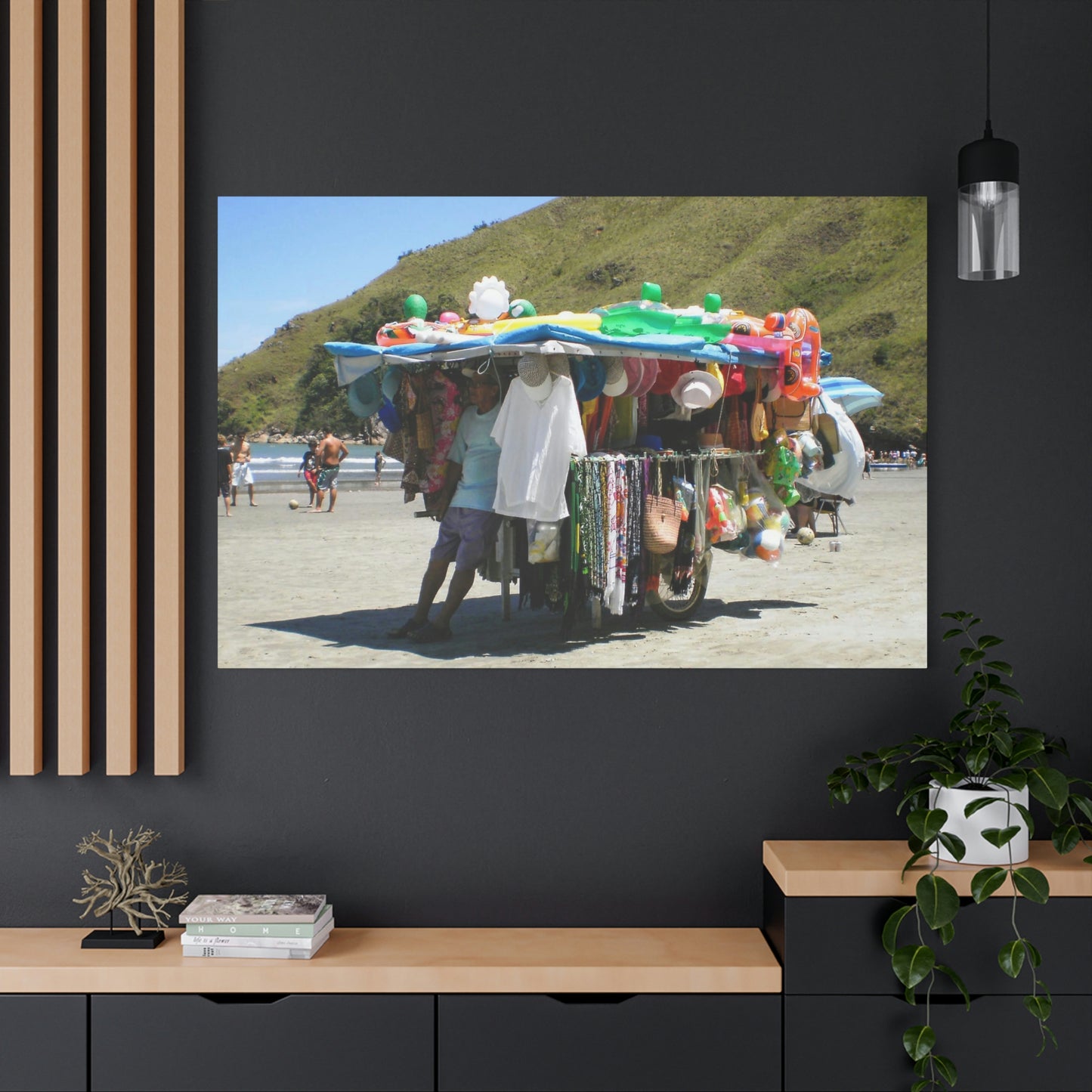Barequeçaba Beach Merchant Canvas 30"x20" - 60"x40"