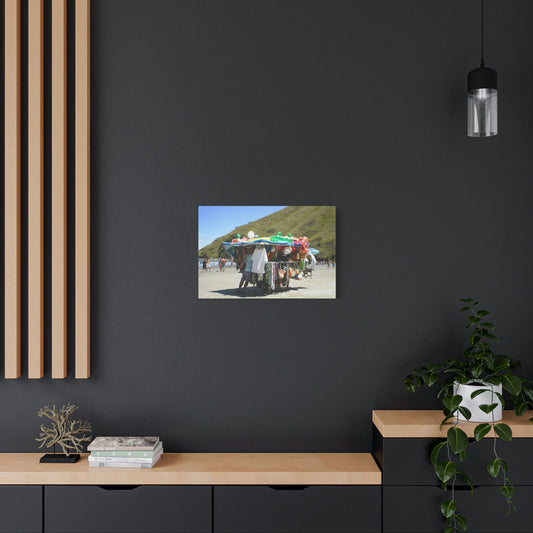 Barequeçaba Beach Merchant Canvas 12"x8" - 24"x16"