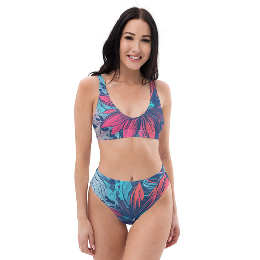 Troppoflorist Recycled high-waisted bikini