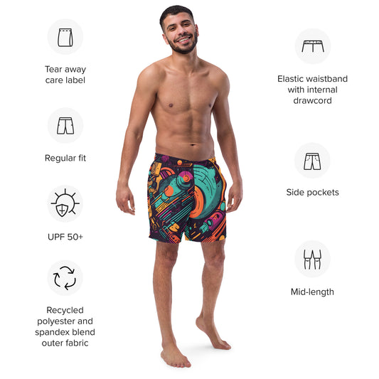 Spacejunk Men's swim trunks (Boardies)