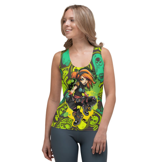 Mira PowerSurge Skatergirl Sublimation Cut & Sew Tank Top
