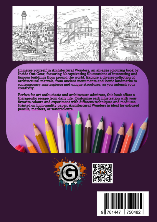 Architectural Wonders Of the World Colouring Book