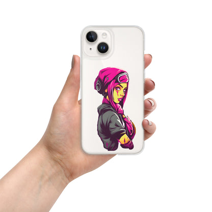 Xara Cyberpunk Skater Girl i Clear Case for iPhone®