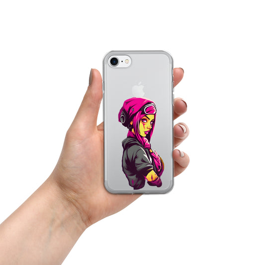 Xara Cyberpunk Skater Girl i Clear Case for iPhone®