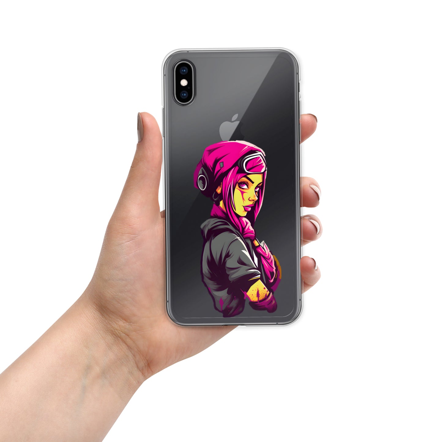 Xara Cyberpunk Skater Girl i Clear Case for iPhone®