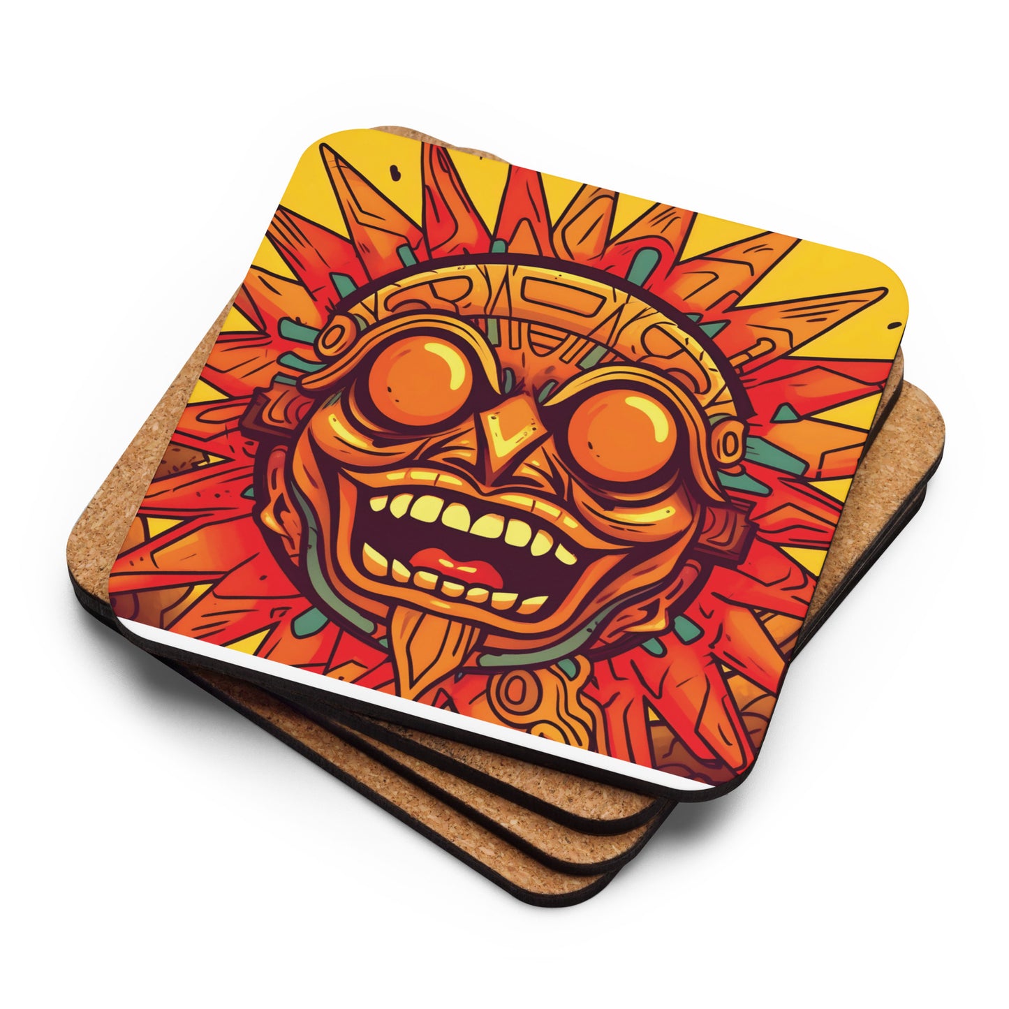 Tonatiu the Titan Cork-back coaster