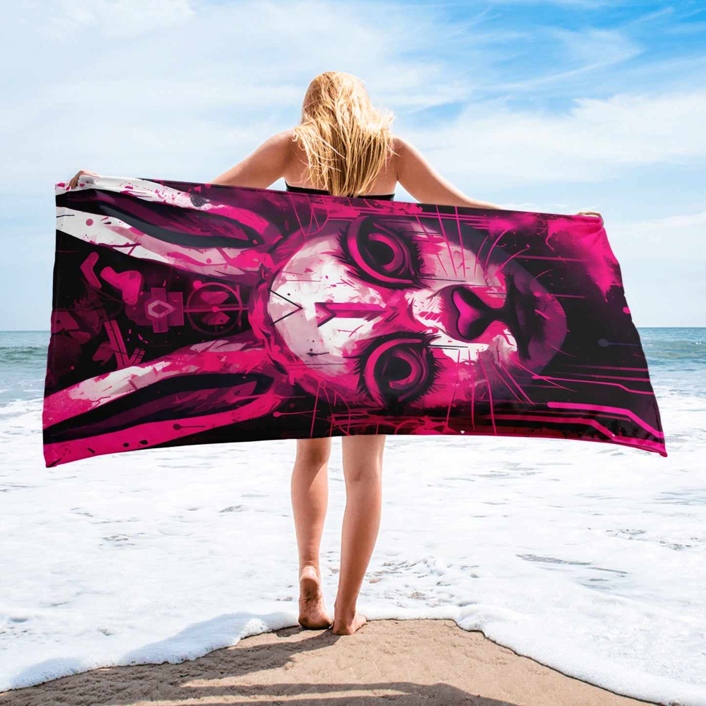 Cyberbunny Towel