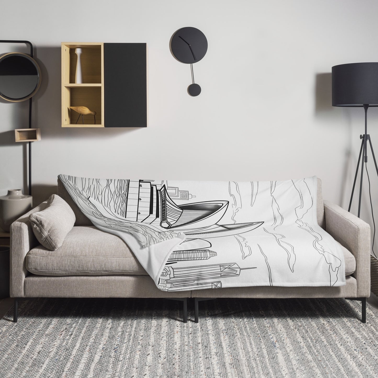 Inkspirations Sydney Opera House Throw Blanket