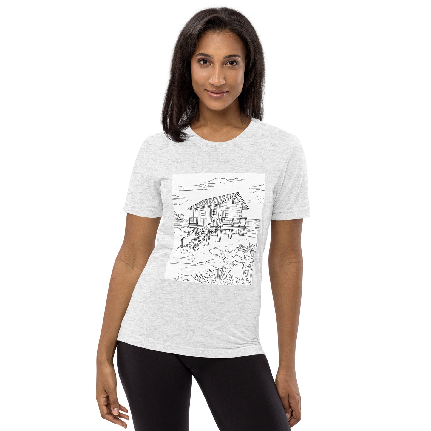 Inkspirations Beach Shack Short sleeve Unisex t-shirt