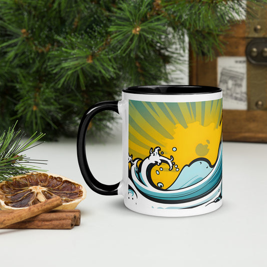 Surfin Bird Mug with Color Inside