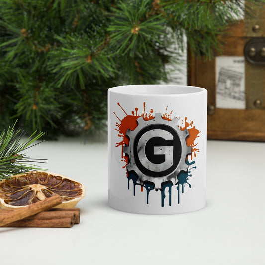 Inside Out Gear White glossy mug