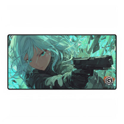 Gamer Desk Mat — Action Anime Girl Gaming Mousepad