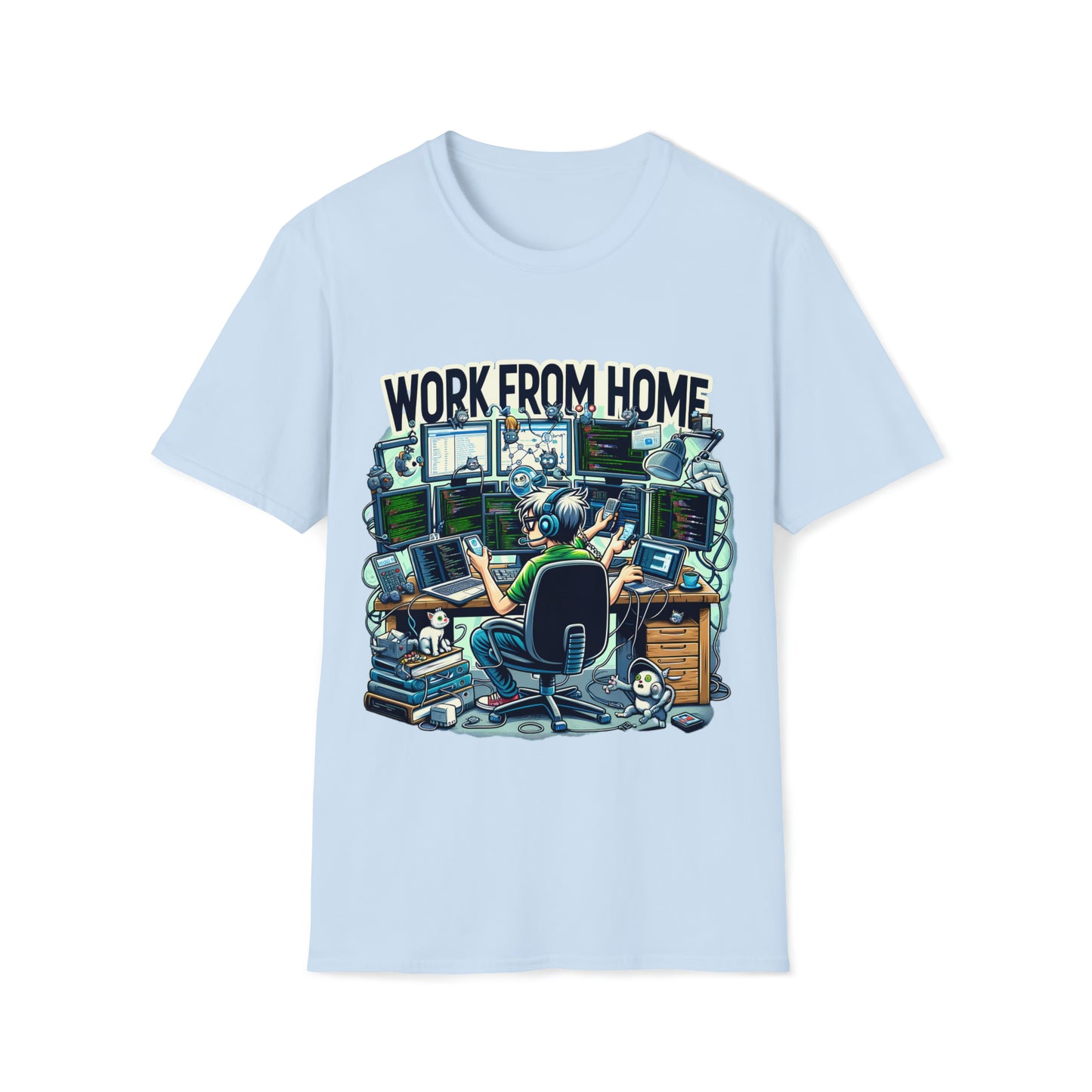 WFH Geeky Threads Unisex Softstyle T-Shirt