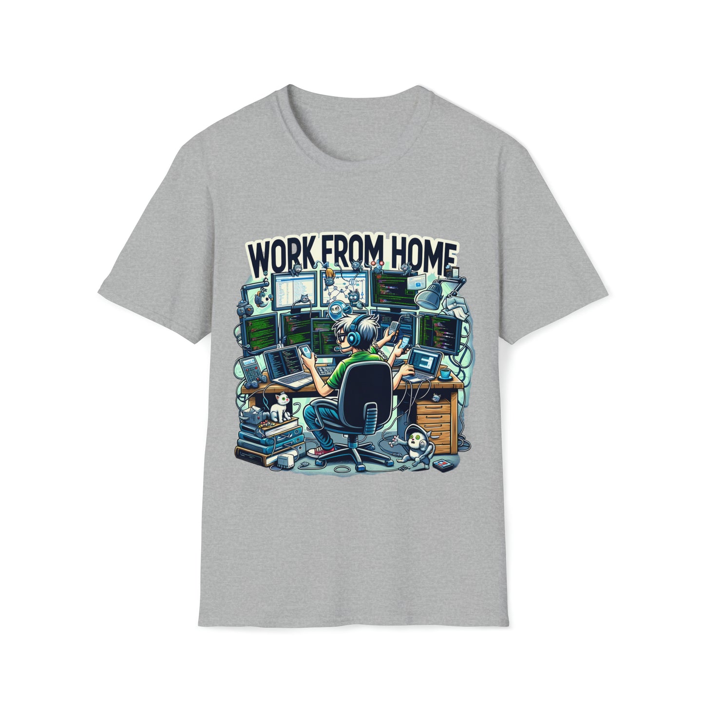WFH Geeky Threads Unisex Softstyle T-Shirt