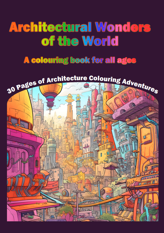 Architectural Wonders Of the World Colouring Book