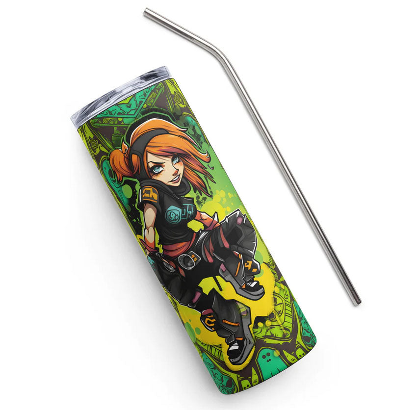 Mira PowerSurge Skatergirl Stainless steel tumbler (out of Stock)