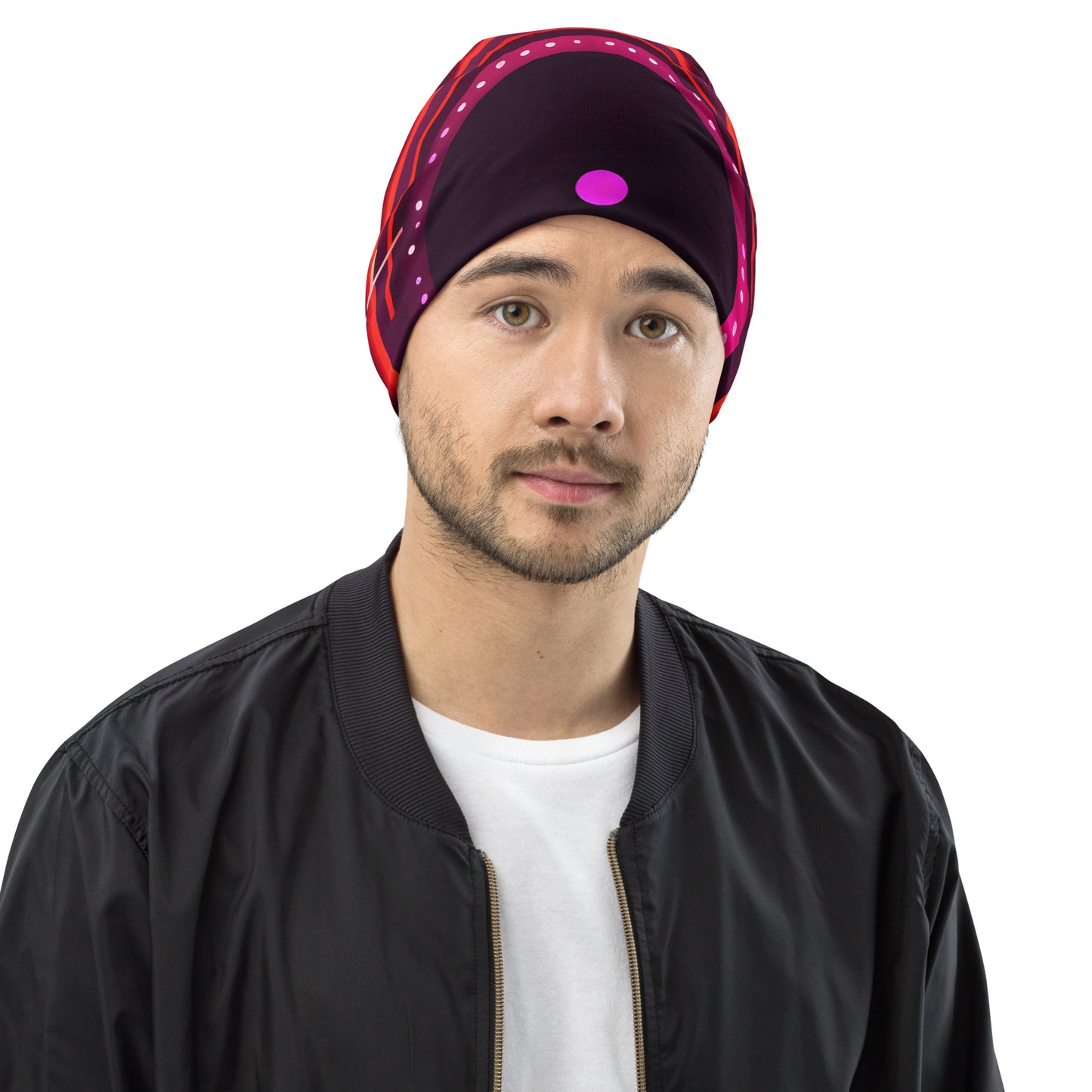 Neonink All-Over Print Beanie
