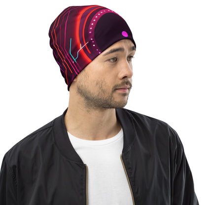 Neonink All-Over Print Beanie