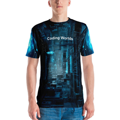 Coding Worlds All-Over Men's T-shirt