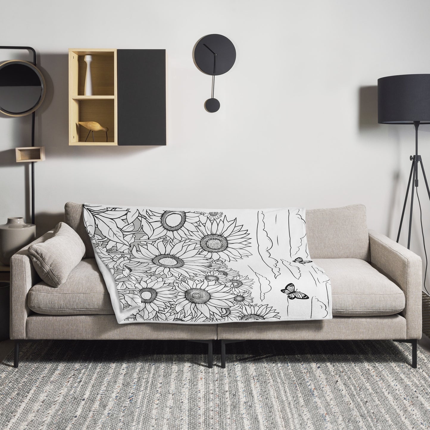 Inkspirations Sunflower Throw Blanket