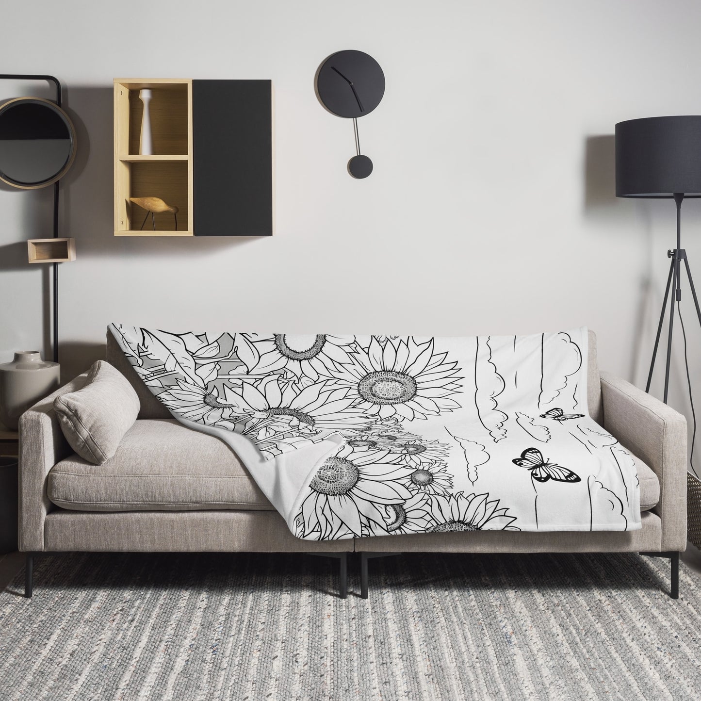 Inkspirations Sunflower Throw Blanket